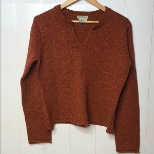 Royal Robbins medium wool sweater rust/orange